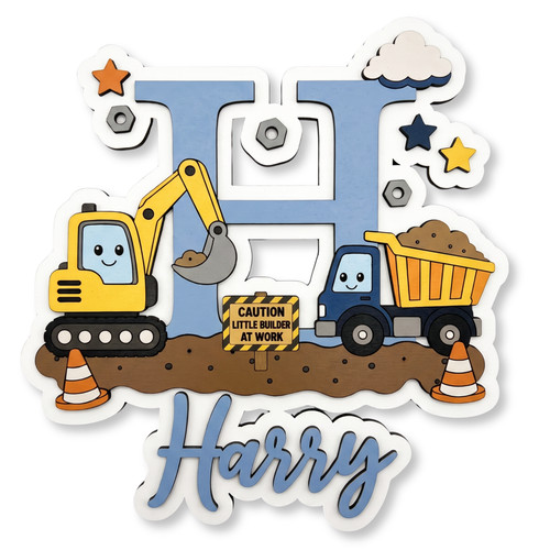 Personalised construction name - personalised,