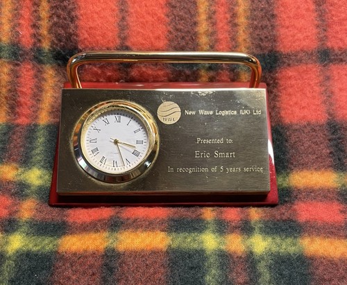 Rosewood desk clock - rosewood,