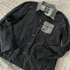 Strafe Neoshell Shirt Jacket Shacket Black Grey 2X Lightweight Snap Up Polartec
