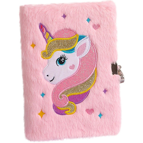 Girls unicorn plush - unicorn, diary