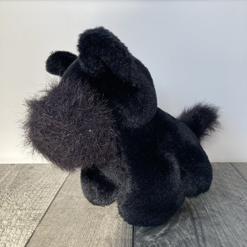 Black scottie dog plush soft - dog,