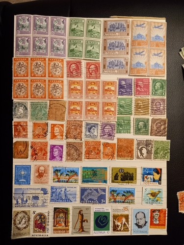 Vintage postage stamps - postage,