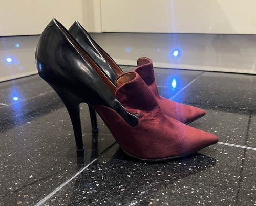 Celine black leather red - celine,