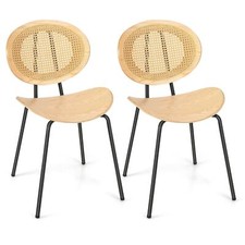 Set of 2 Rattan Dining Chair