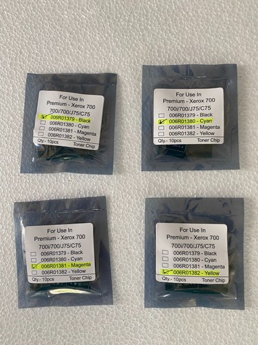 Sets cmyk toner chip - sets,