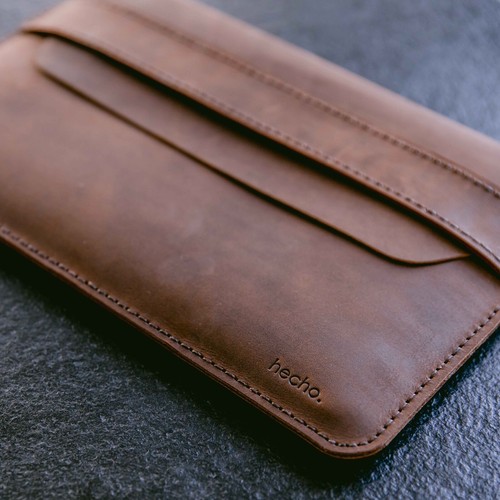 Leather sleeve for macbook pro - leather,