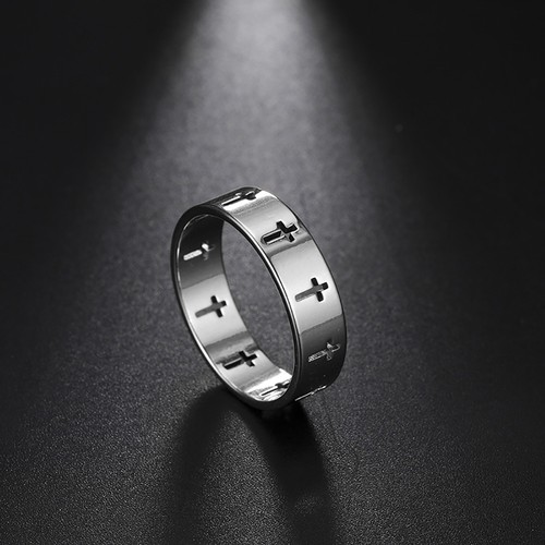Stainless steel cross ring - stainless,