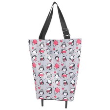  Reusable Trolley Shopping Bags Roller Grocery Carrier with Wheels