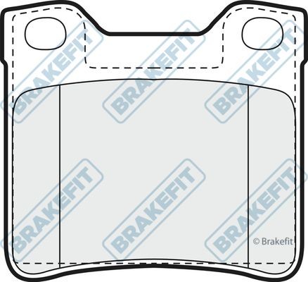 Apec rear brake pad set - rear,