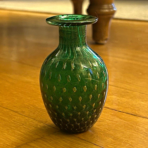 Murano green gold decorative - murano,