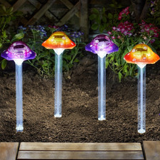 4pc LED Solar Stake Lights