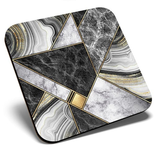Square single coaster marble - square,
