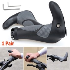 2PCS Ergonomic Rubber Bar End Handlebar Cycling Bicycle Grips MTB Mountain Bike