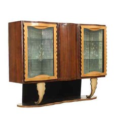 Vintage Display Cabinet Walnut
