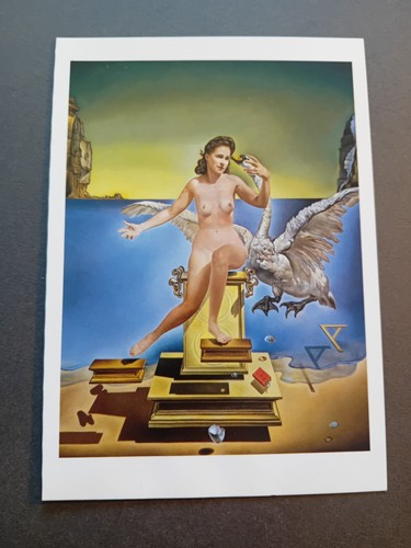 Salvador dali art postcard - dali,