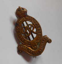 GEORGE V - Royal Horse Artillery     fine BRASS   first war   cap badge
