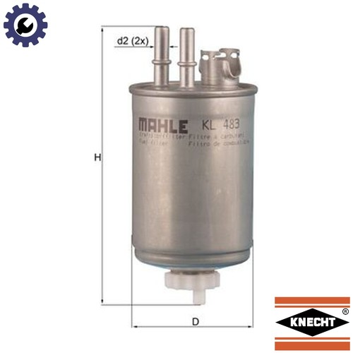 Fuel filter 483 for ford - kl,