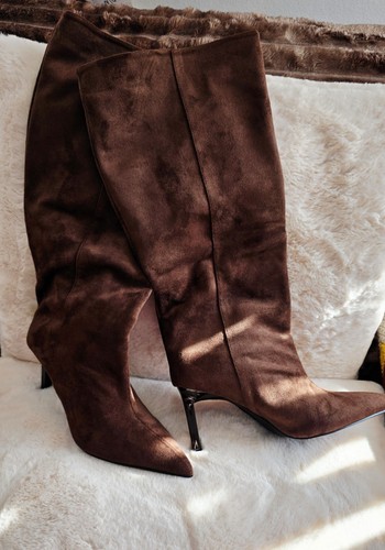 Ladies dark brown - ladies, suede