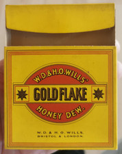 WILL'S GOLD FLAKE - UK empty 20s cigarette pack packet box