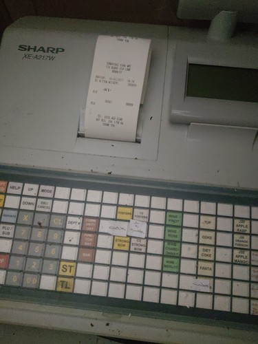 Sharp a217w electronic - xe-a217w, cash