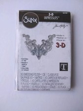 Sizzix 3-D Impresslits Embossing Folder Die Fanciful Tim Holtz Cut & Emboss Rare