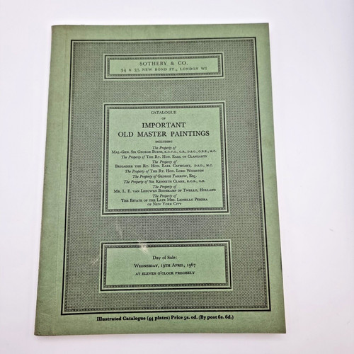 Sotheby catalogue of - catalogue,