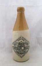 HAY & SONS FERMENTED GINGER BEER, ABERDEEN, PICTORIAL STONEWARE BOTTLE