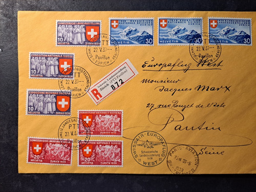 Switzerland 1939 swissair - switzerland,