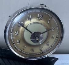 VDO KIENZLE CLOCK MERCEDES BENZ 170 BORGWARD 12V GOLD FACE VGC WORKING 120MM