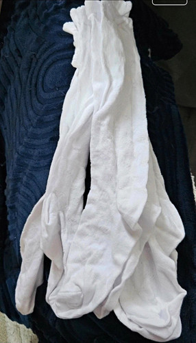 Kids white sheer - knee, high