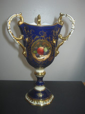 COALPORT HAND PAINTED CHALICE