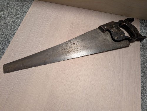Vintage hand saw warranted - vintage,