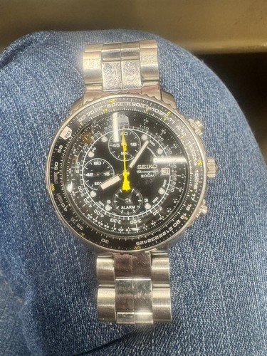 Seiko flightmaster men black - seiko, men's