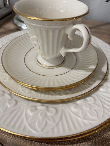 Lenox matelasse china - matelasse, gold