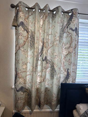 Peacock design curtains from - peacock,