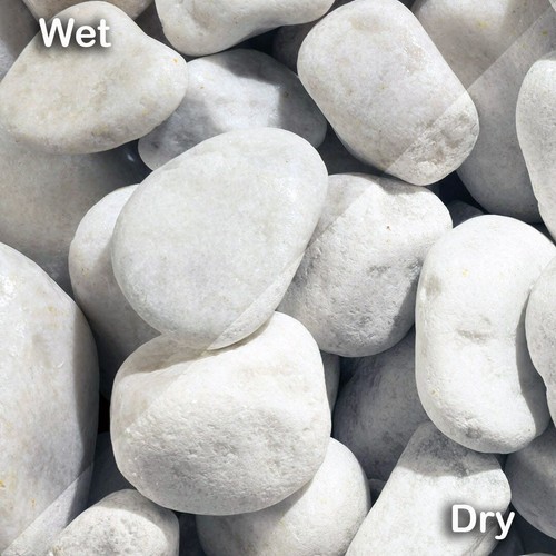 White decorative aggregate - decorative,