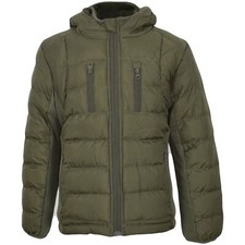 Kids Boys Fashion Padded Casual School Jacket Olive Bubble Coat Winter Wear