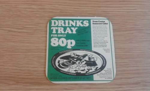 Coates cider drinks tray - cider,