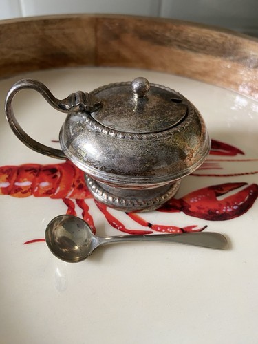 Vintage silver plated - vintage, mustard