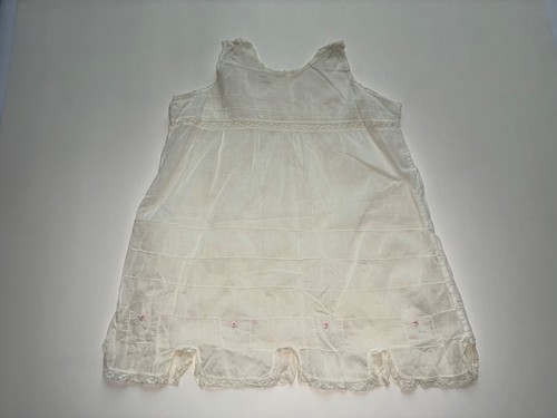 Girl antique slip with lace - slip,