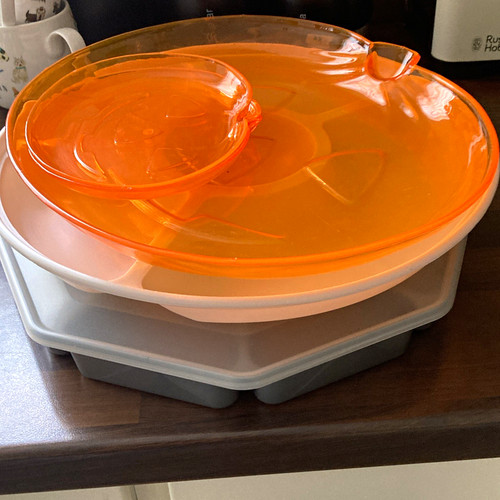 4pc large round orange plastic - large,