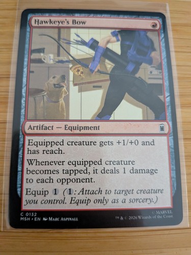 Mtg hawkeye bow 0132 marvel - mtg,