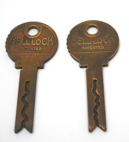 Bell lock brass - lock, key