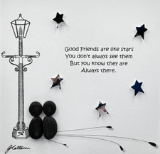 Pebble Art Picture - Couple