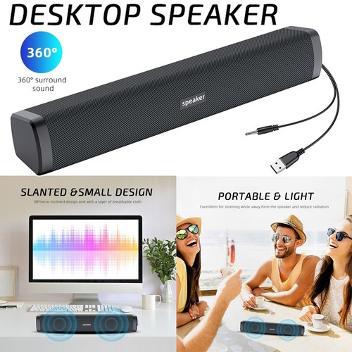 Portable wired soundbar - wired, 3d