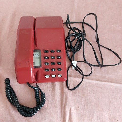 Vintage push button red - push,