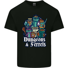 Dungeons & Ferrets Role Play Games RPG Mens Light Cotton T-Shirt