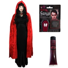 LADIES DELUXE VAMPIRE COSTUME