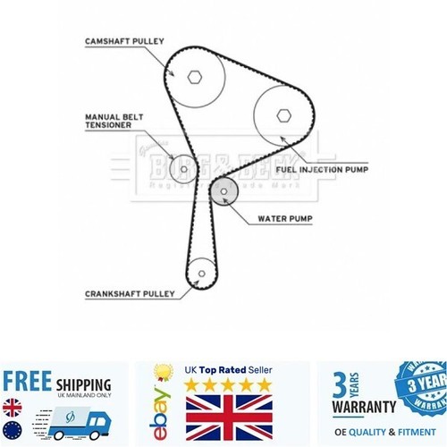 Timing belt water pump kit - belt,