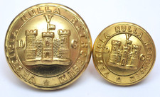 VDG ~ 5th Inniskilling Dragoon Guards ~ 2 Brass Buttons ~ Gaunt London